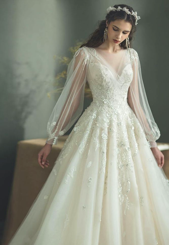 chiffonkleid für hochzeit