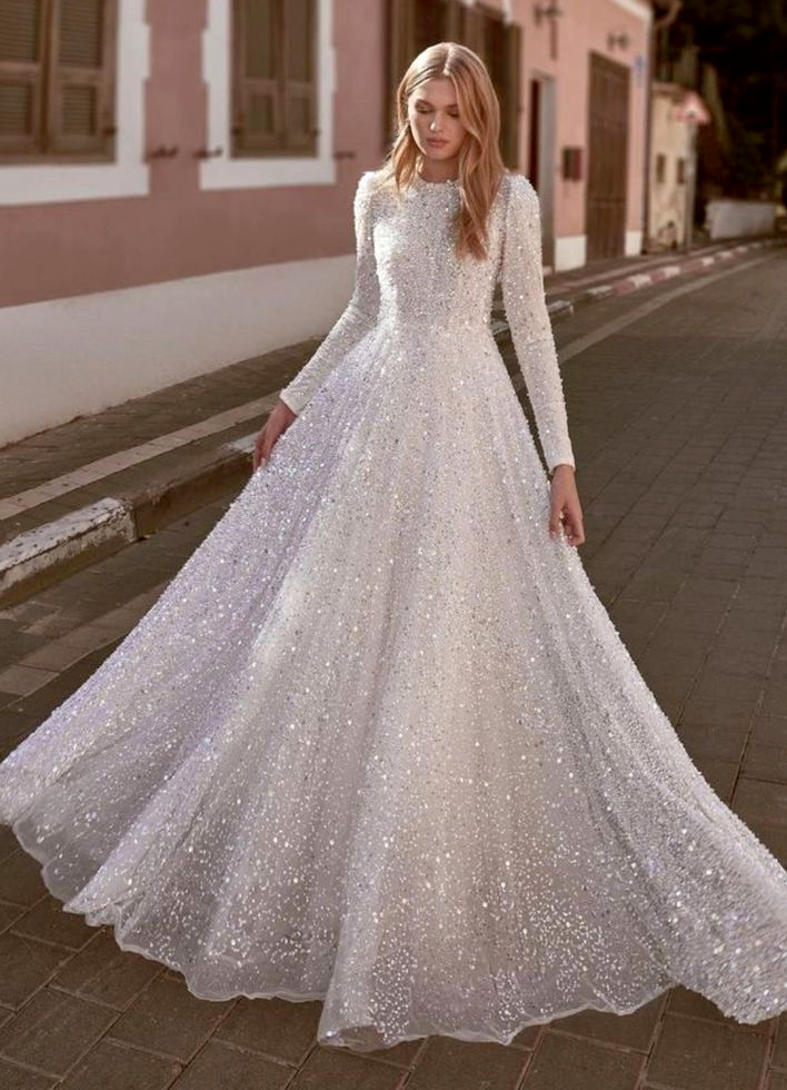 bescheidenes brautkleid