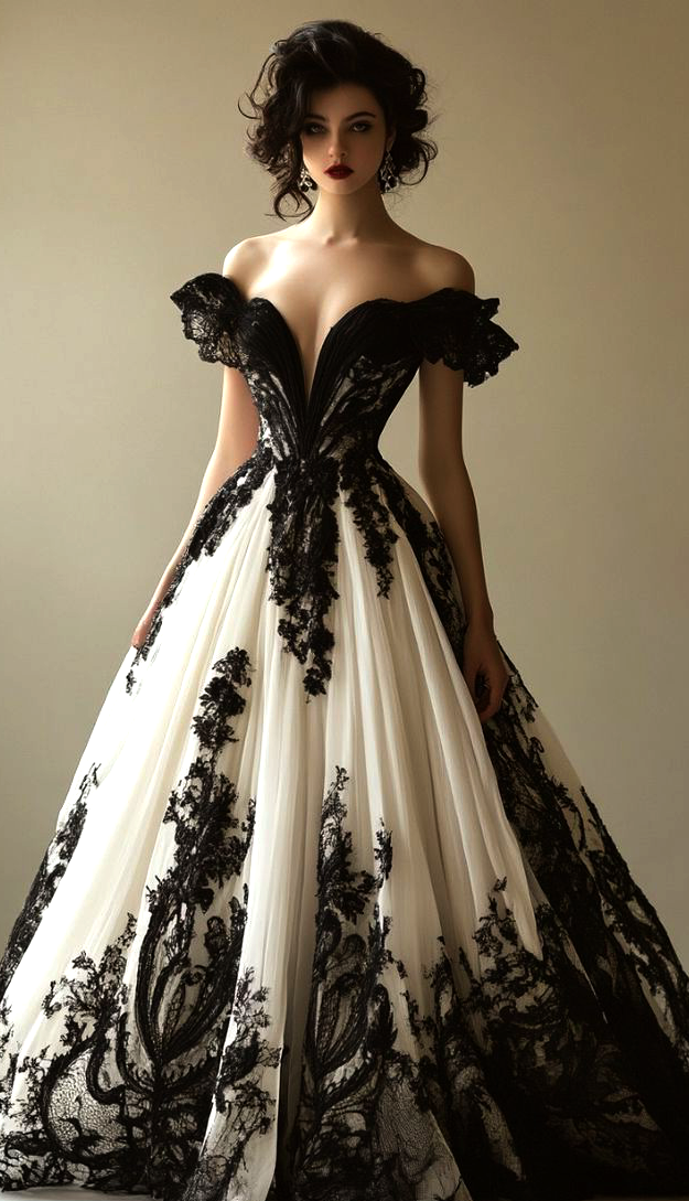 gothic brautkleid