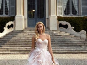 Brautkleid im Layered-Couture-Stil